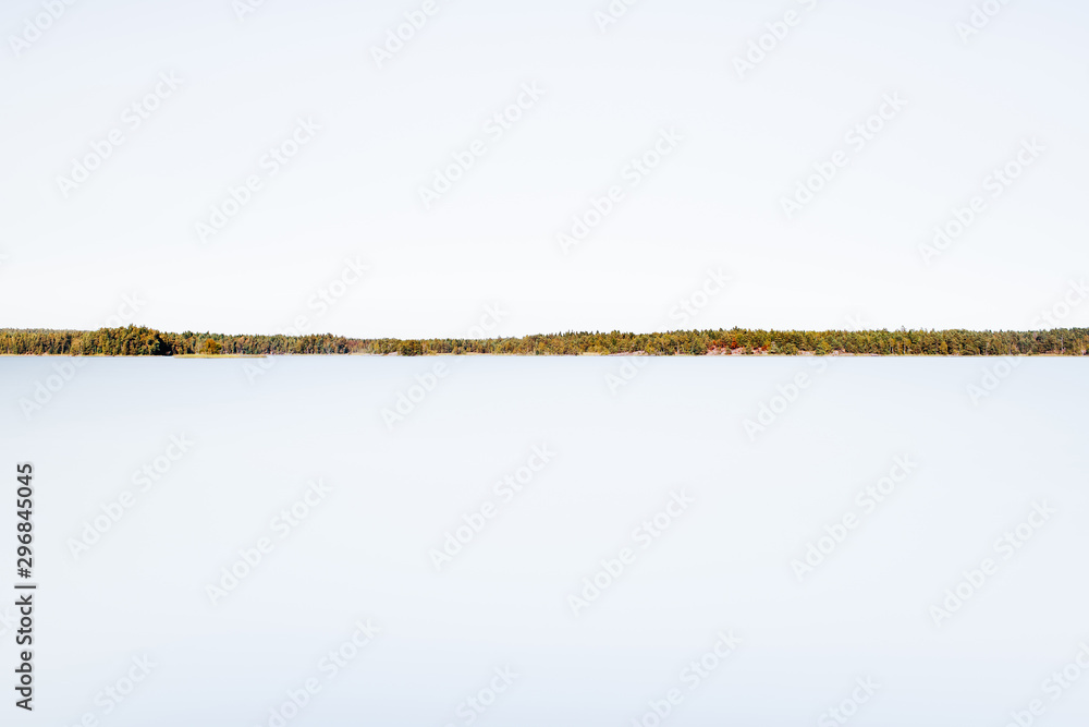 Panorama of lake surface and shore Panorama of lake surface and shore