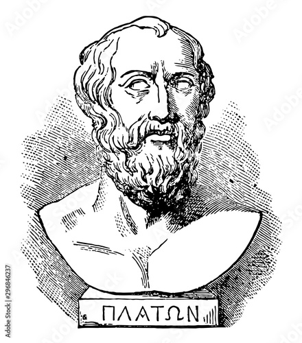 Photos Plato vintage illustration