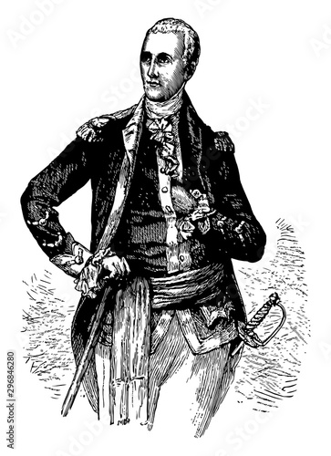 General Lafayette vintage illustration