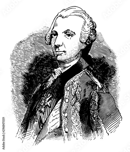 Charles Henry Theodat dEstaing vintage illustration