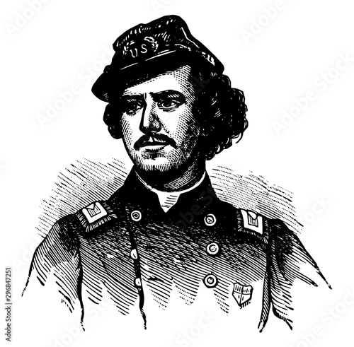 Ephraim Elmer Ellsworth vintage illustration