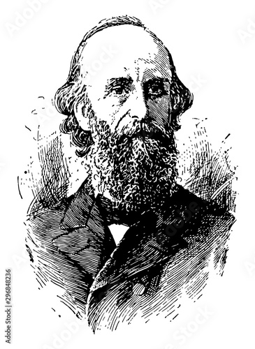 Lyman Abbott vintage illustration