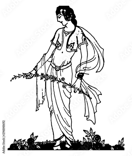 The Exile of Rama vintage illustration
