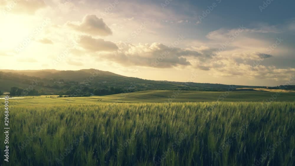 time lapse, spring sunset in Tuscany, Italy time lapse, spring sunset in Tuscany, Italy
