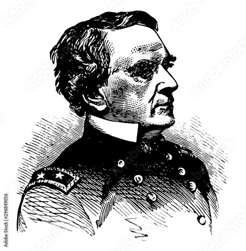 John Adams Dix vintage illustration