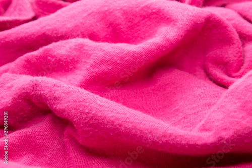 This is a photograph of textured Pink fabric
