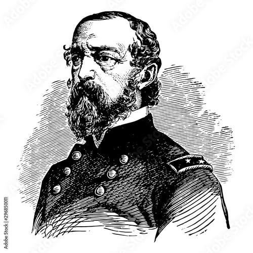 George Gordon Meade vintage illustration photo