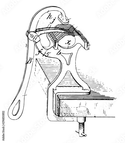 Agricultural Raisin Seeder vintage illustration