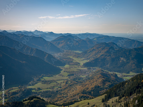 Panoramic Mountain View in the Bavarian alps