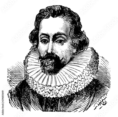 Sir Francis Drake, vintage illustration photo