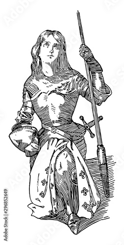Joan of Arc vintage illustration