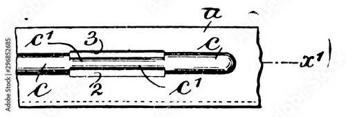 Door Hinge decorative appeal vintage engraving.