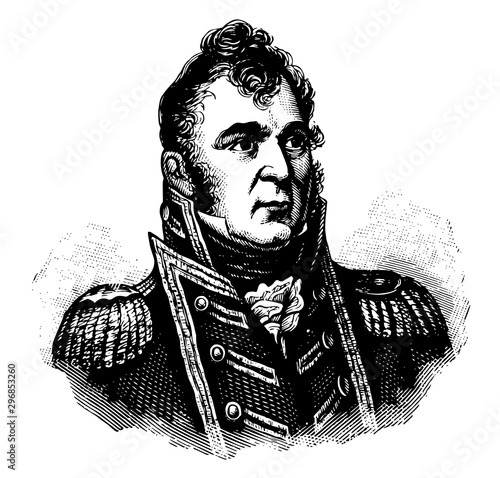 Isaac Chauncey vintage illustration
