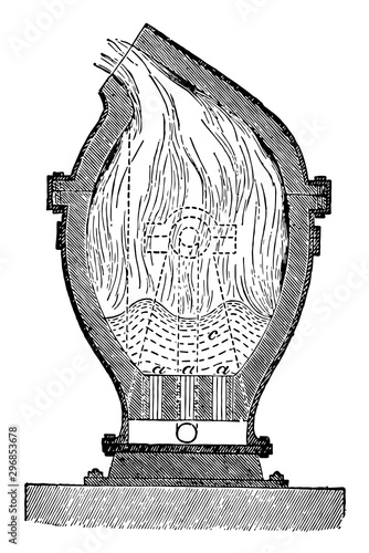 Bessemer Converting Vessel vintage illustration.
