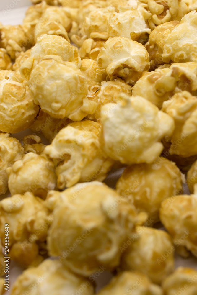 This is a photograph of Sweet Caramel popcorn This is a photograph of Sweet Caramel popcorn