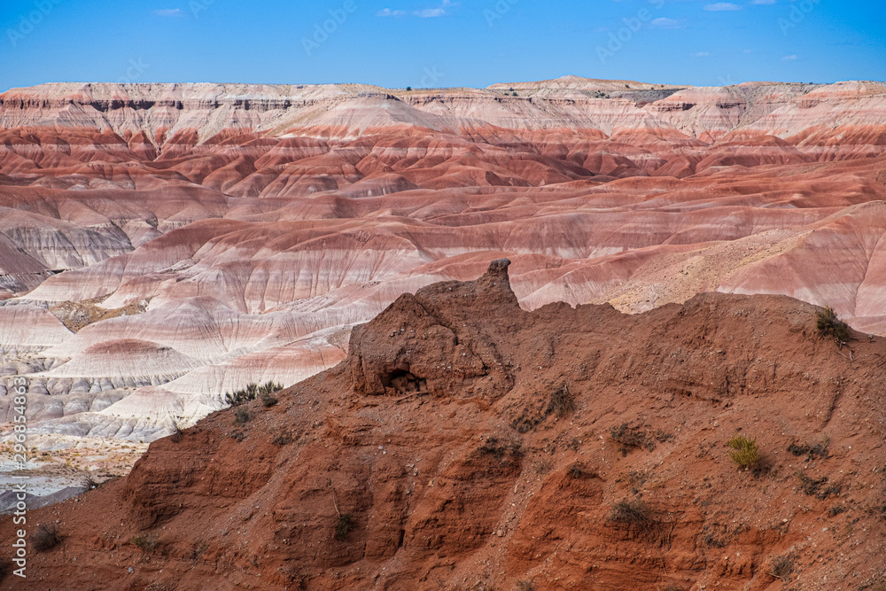 Colorful hues and formations at the Little Painted Desert - Winslow, AZ