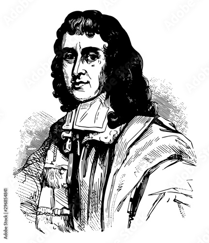 Cecil Calvert Lord Baltimore vintage illustration