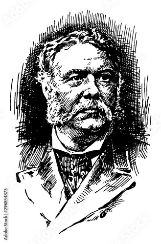 Chester Alan Arthur vintage illustration