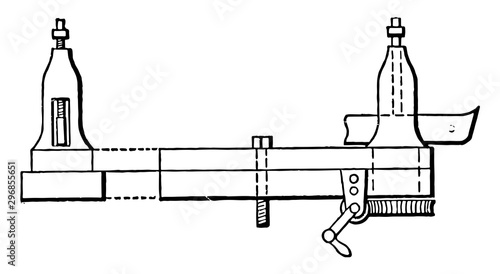 Lathe Turning Astragals, vintage illustration.