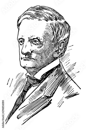 William Maxwell Evarts vintage illustration