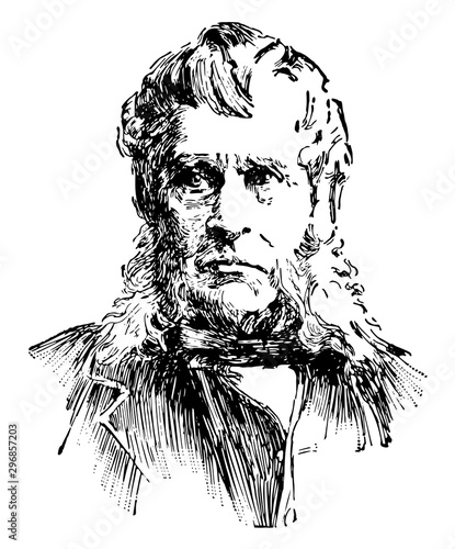 John Bigelow vintage illustration