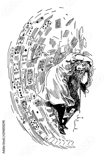 Alice in Wonderland vintage illustration