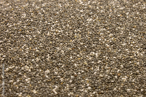 This is a photograph of Chia Seeds