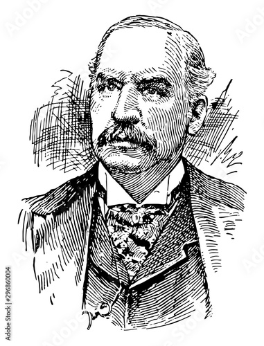 J. P. Morgan vintage illustration
