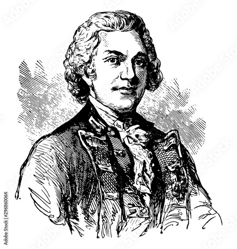 Silas Talbot vintage illustration