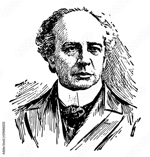Sir Wilfrid Laurier vintage illustration