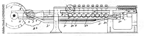 Multiplying or Dividing Machine, vintage illustration.