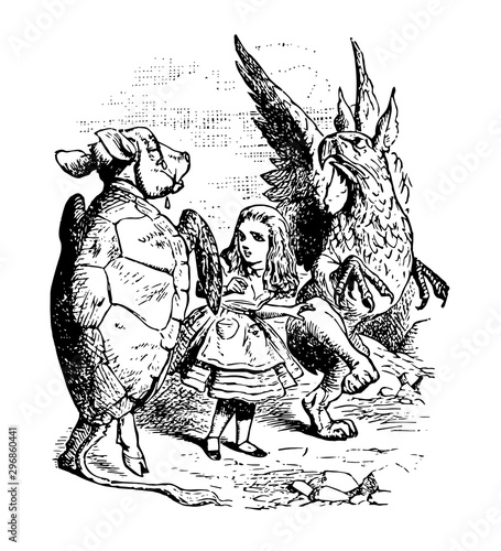 Alice in Wonderland vintage illustration