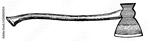 Axe vintage illustration.