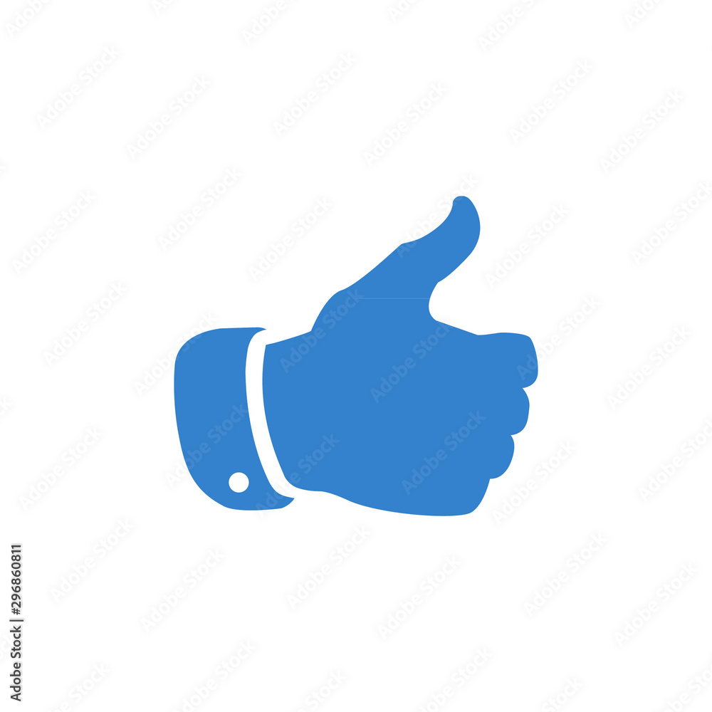 Thumbs up simple icon log Thumbs up simple icon log