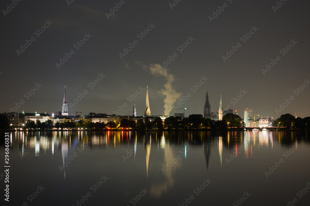 Hamburg Skyline mit Aussenalster
