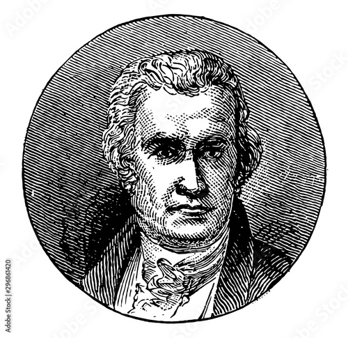James Watts, vintage illustration
