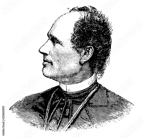 Josip Juraj Strossmayer vintage illustration