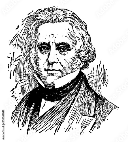Lord Thomas Babington Macaulay vintage illustration