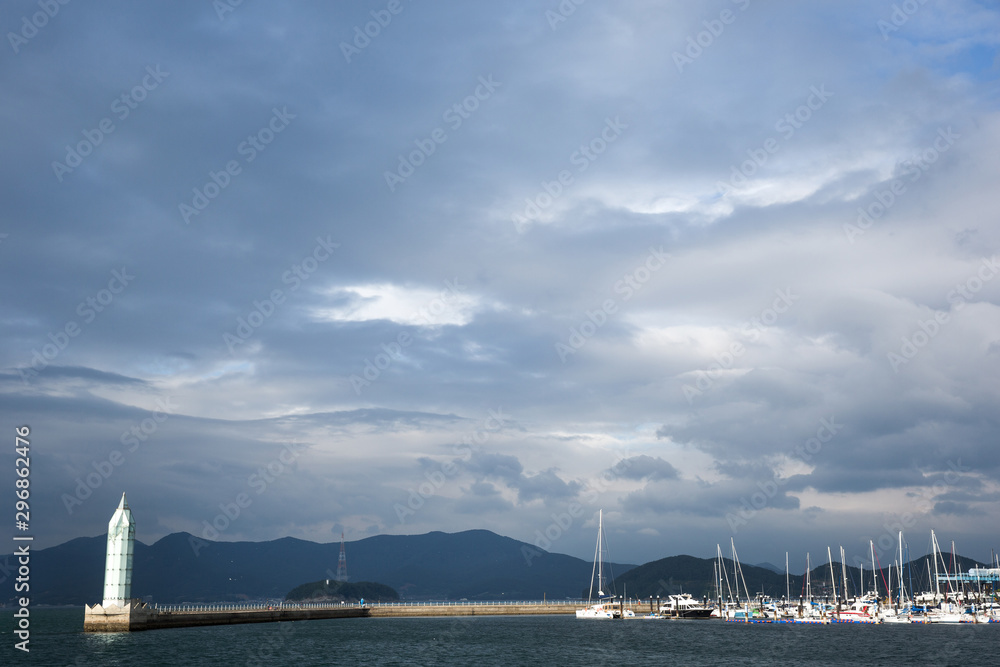 Tongyoung Port is a famous port in Tongyeong, Korea. Tongyoung Port is a famous port in Tongyeong, Korea.