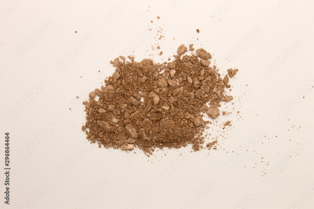 This is a photograph of a Copper powder Eyeshadow isolated on a White background This is a photograph of a Copper powder Eyeshadow isolated on a White background