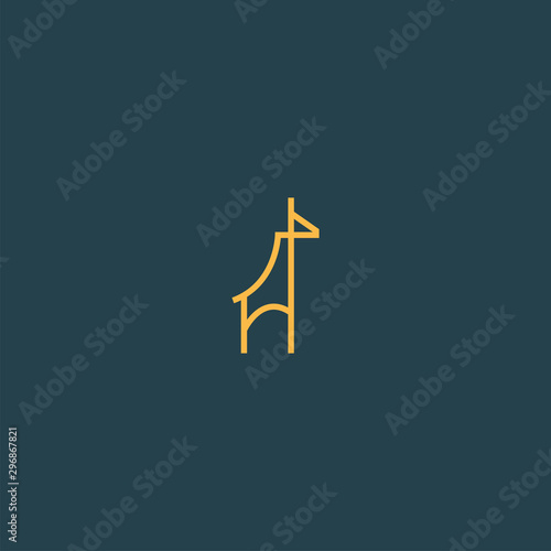 Giraffe Logo Icon Design Template Vector Illustration