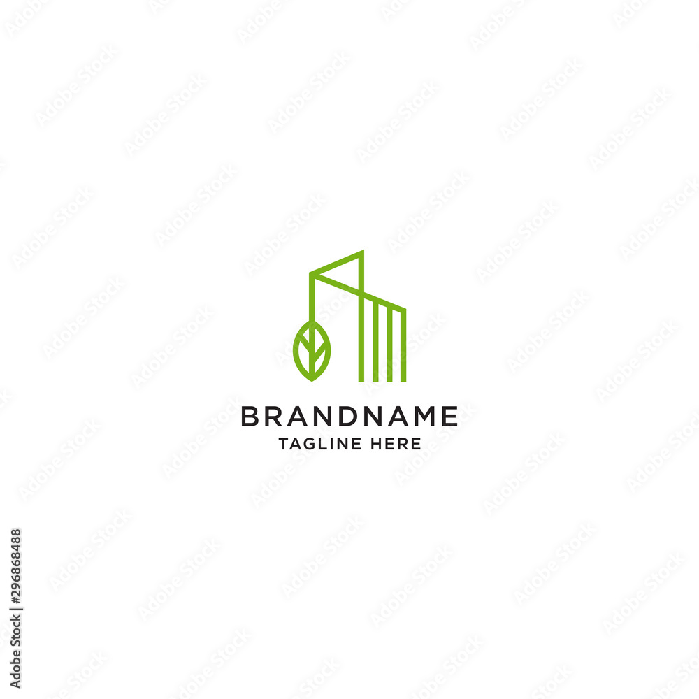 Eco Building Real Estate Logo Icon Design Template. City, Apartment, Green, Construction Vector Illustration Eco Building Real Estate Logo Icon Design Template. City, Apartment, Green, Construction Vector Illustration