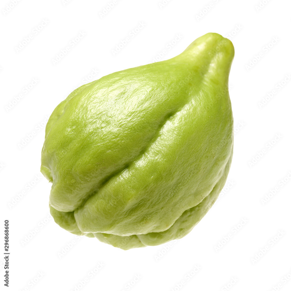 Chayote on a white background Chayote on a white background