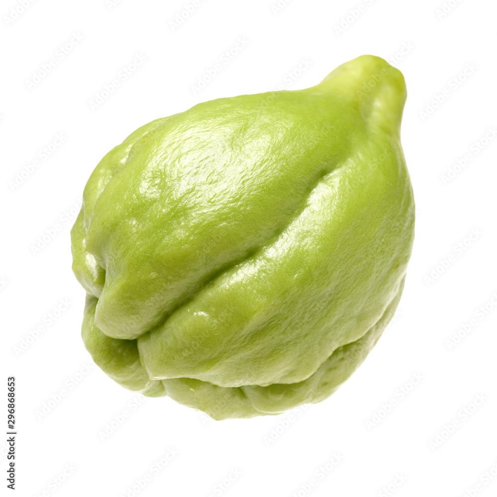 Chayote on a white background Chayote on a white background