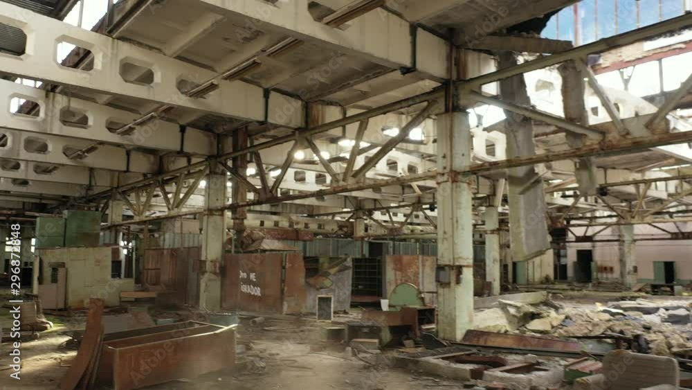 Abandoned factory Jupiter aerial photography inside the structure Abandoned factory Jupiter aerial photography inside the structure