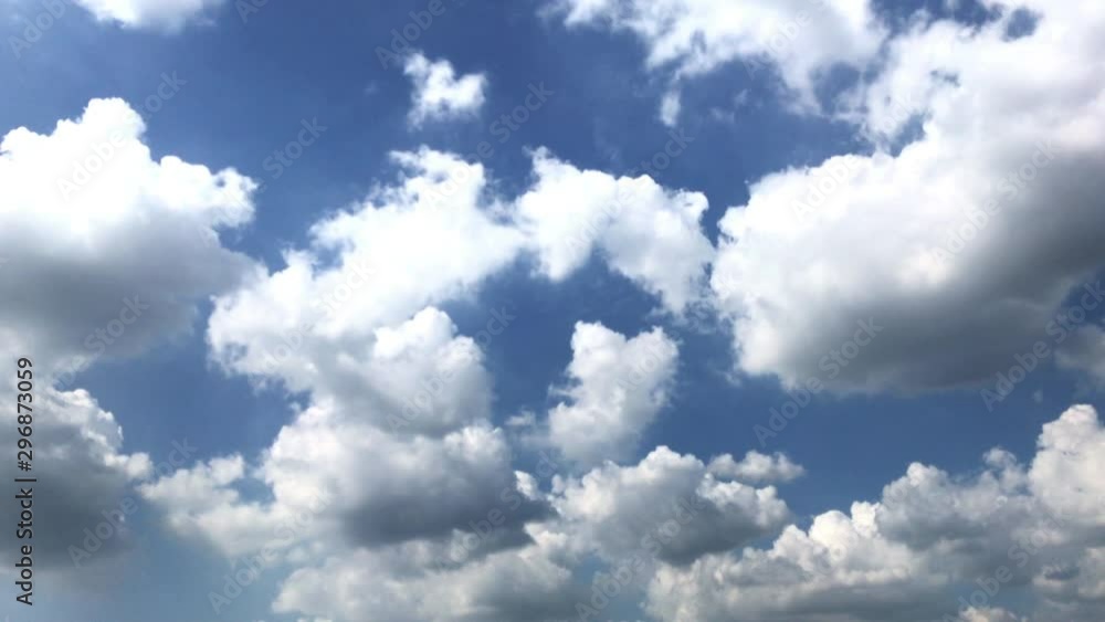 Time lapse of clouds moving in blue sky Time lapse of clouds moving in blue sky