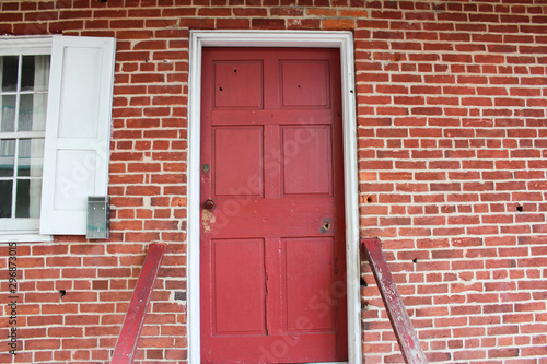 Door and Wall of Jenny Wade House in Gettysburg, PA