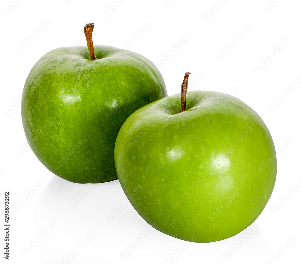 Perfect Fresh Green Apple Isolated on White Background Perfect Fresh Green Apple Isolated on White Background
