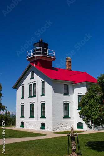 Grand Traverse Lighthouse is One of the Many That Line the Great Lakes in America © Bernardine Stevens