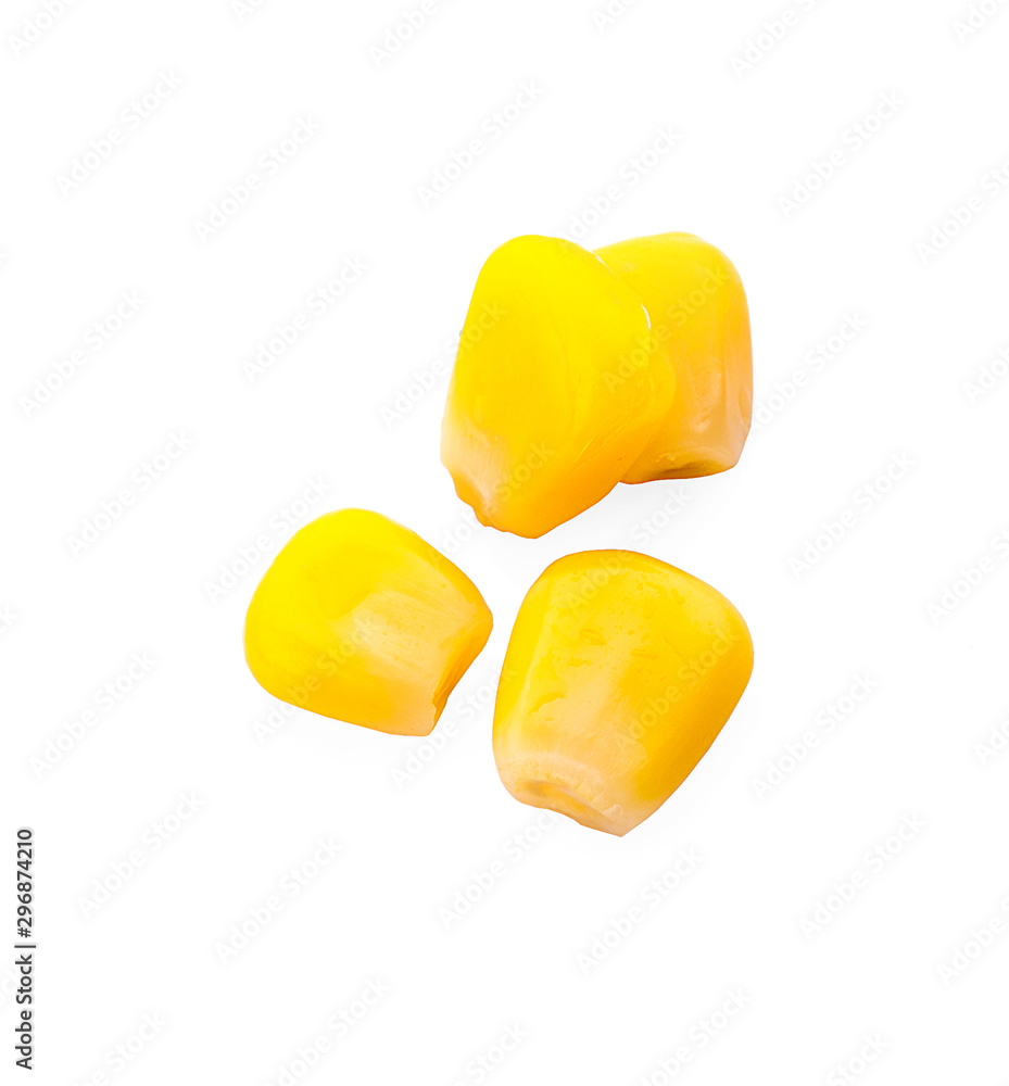 canned corn on a white background canned corn on a white background